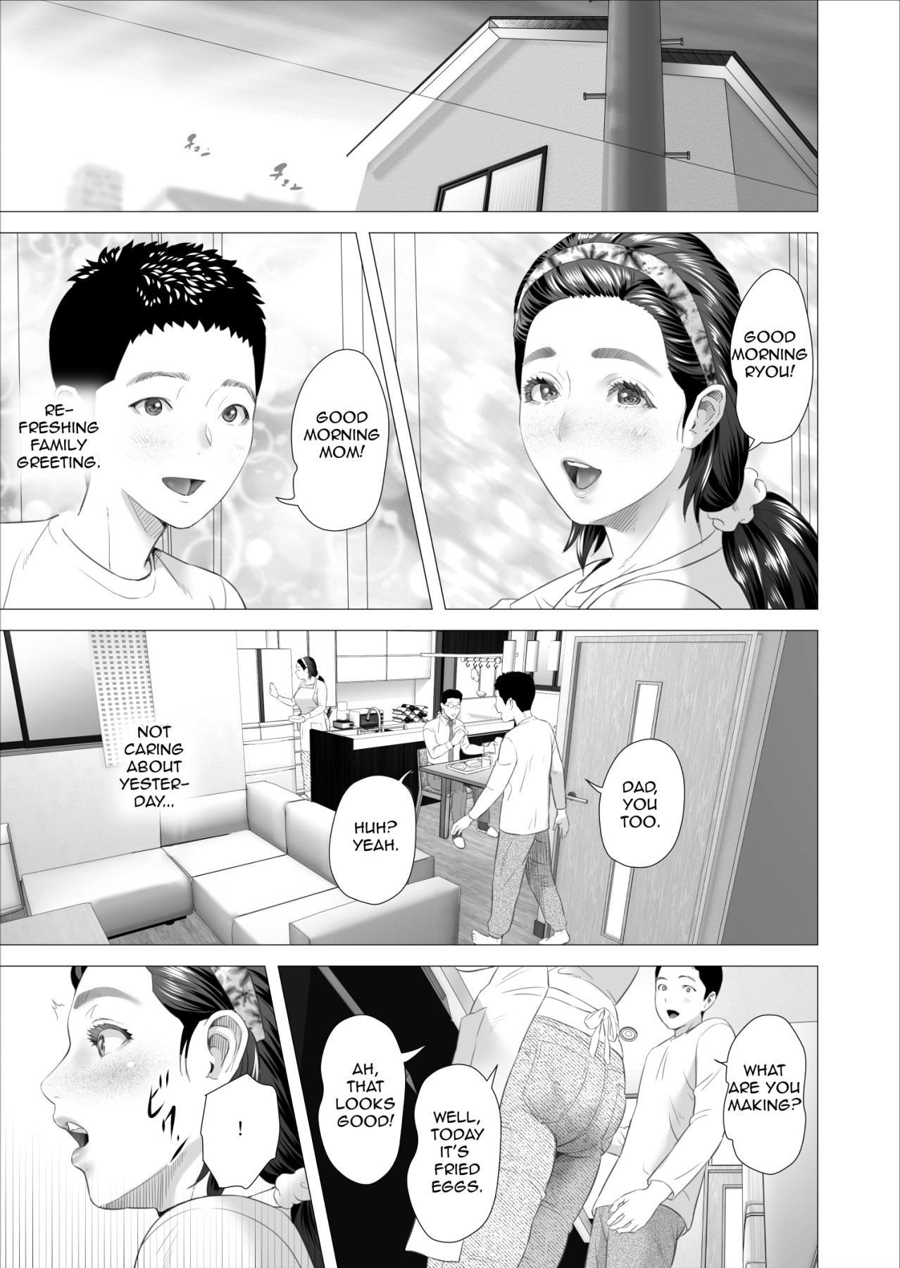 Hentai Manga Comic-Neighborhood Seduction. Son Making Love to His Mother Beside Her Husband-Read-19